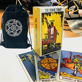 Bài Tarot Kèm Túi Đựng Bài – Bộ Bài Bói The Rider Tarot Deck Cao Cấp Lá Cán Màng Giấy Dày Dặn