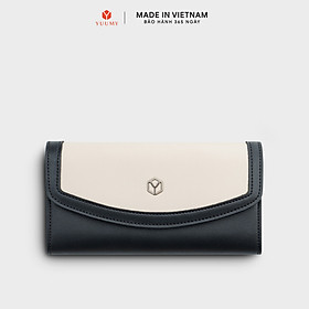 Ví Yuumy ( Thời trang nữ phối màu kèm dây đeo chéo - Ví da Seasand YV103 )
