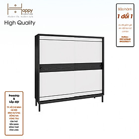 [Happy Home Furniture] TAKO, Tủ lưu trữ 2 cánh lùa - chân sắt , 110cm x 30cm x 110cm ( DxRxC), TCL_034