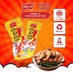 Combo 15 Chân Gà cay Hey Yo Bách Thảo 40g