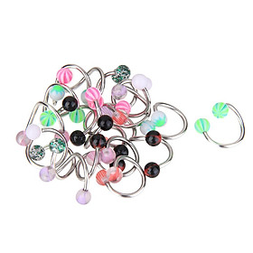 20x Stainless Steel Twisted Nose Lip   Stud Earring Bar Piercing Jewelry