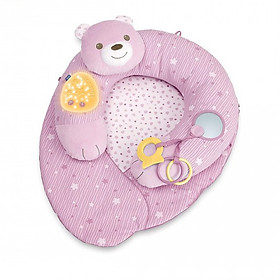 Gối chữ C đa năng phát nhạc Chicco - Gấu Hồng