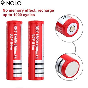 Mua Bộ 2 Pin Sạc 3 7V Li-on BRC-18650 Dùng Cho Đèn Pin  Quạt Mini | Squishyvui