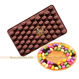 Mua Khuôn Silicon Đổ Socola/Thạch/kẹo Hình Hạt Cà Phê