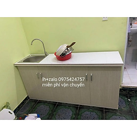Mua Tủ bếp sẵn bồn mặt gạch nhựa đài loan
