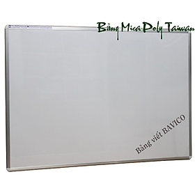 Bảng Trắng Treo Tường Poly Taiwan 60x80cm - Trắng trơn