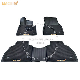 Thảm lót sàn ô tô 2 lớp cao cấp dành cho xe BMW X7 2019+ nhãn hiệu Macsim 3w chất liệu TPE