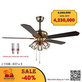 Mua Quạt trần phòng khách có đèn