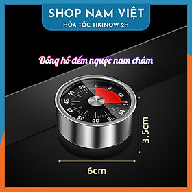 Đồng Hồ Hẹn Giờ Cơ Học 60 Phút Có Nam Châm Hít