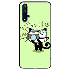 Hình ảnh Ốp lưng dành cho Huawei 5t - Mate 20 - Mate 20 Pro mẫu Mèo Xanh Chụp Ảnh