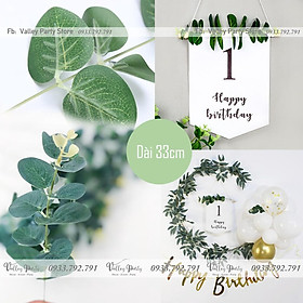 Mua Nhánh Cành Lá Táo Đơn Trang Trí Banner Sinh Nhật Hàn Quốc
