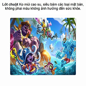 Mua Tấm lót chuột game thủ V1 LMHT Liên Minh Huyền Thoại nhóm bãi biển Bàn di chuột 1294