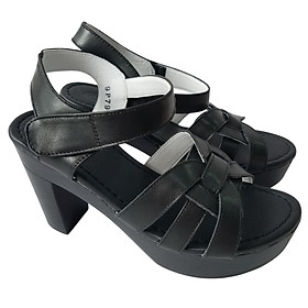 Giày Sandal Cao Gót Da Bò BIGGBEN Cao 8 Phân SDCG153