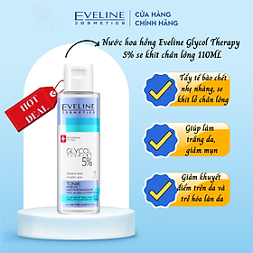 Nước hoa hồng Eveline Glycol Therapy 5% se khít chân lông 110ML