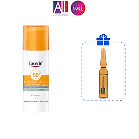 Gel chống nắng cho da dầu mụn Eucerin Sun Dry Touch Acne Oil Control Gel-cream SPF50+ 50ml (Nhập khẩu)