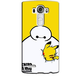 Ốp lưng dành cho điện thoại LG G4 hinh Big Hero Pikachu