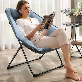 Mua Ghế Sofa Thư Giãn Ghế Lười Đọc Sách Làm Việc Khung Hợp Kim Chịu Lực Tốt Có Gối Tựa Đầu Gấp Gọn Tiện Lợi