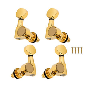 4x Closed 2R2L Tuning Pegs Machine Heads Tuners For Ukulele Replacement