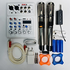 Mua Combo Mixer Thu Âm Livestream Karaoke Mixer E4 và Micro AK95 Chính Hãng Giá Tốt -  Bảo Hành 12 Tháng Hàng Chính Hãng