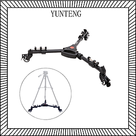 Mua Tripod dolly / Chân quay Yunteng 900 tích hợp bánh xe  phụ kiện dùng để đỡ Tripod dễ dàng di chuyển - Hàng chính hãng