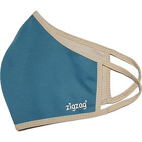 Khẩu trang chống nắng 2 lớp UPF50+ Zigzag MAS010 - Freesize - Xanh nhạt