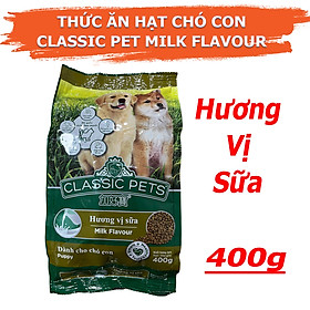 COMBO 5 GÓI Thức Ăn Hạt Khô Dành Chó Con Hương Vị Sữa Classic Pets Milk Flavour 400g