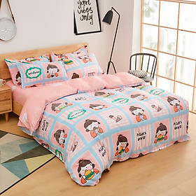 Bộ Chăn Chần Ga Gối Cotton LIDACO SP001263 ( 5 món ) - Một Ngày Của Bé