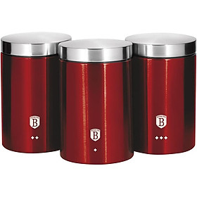 Mua Bộ 3 hộp đựng Berlinger Haus BH/1343 - màu đỏ Hàng chính hãng