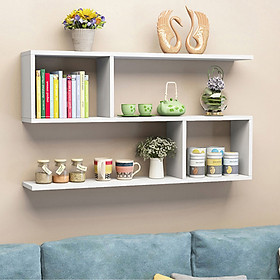 Mua Kệ Sách Gỗ Treo Tường 2 Tầng Đa Năng AP13