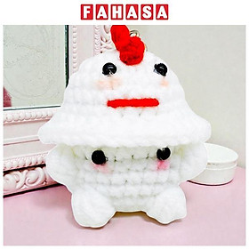 Móc Khoá Len Hình Nấm - Mẫu 3