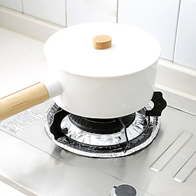 Mua Miếng Lót Bếp Gas Chống Dính - Bộ 10 Miếng Lót Nhôm Tròn GD682-BGas