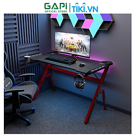 Mua Bàn gaming chân chữ K hiện đại GAPI  bàn máy tính có hệ thống đèn LED năng động  khung sắt tĩnh điện chịu lực tốt GM70