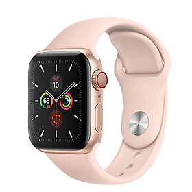 Đồng Hồ Thông Minh Apple Watch Series 5 LTE GPS + Cellular Aluminum Case With Sport Band (Viền Nhôm & Dây Cao Su) - Hàng Chính Hãng VN/A