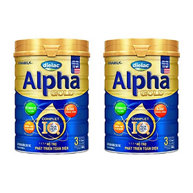 COMBO 2 HỘP SỮA BỘT DIELAC ALPHA GOLD IQ 3 900G (CHO TRẺ TỪ 1 - 2 TUỔI)