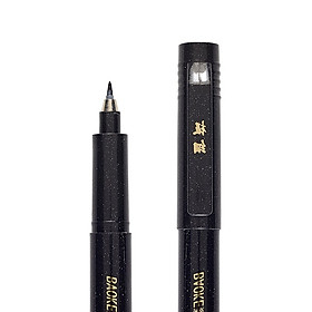 Hộp 12 cái Bút dạ lông mực đen Baoke viết thư pháp học luyện chữ Hàn, Trung, Kanji Các nét Chọn phân loại 