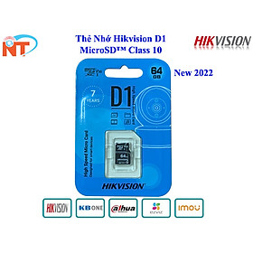 Hình ảnh Thẻ nhớ Mirco SD HIKVISION 64GB - 92MB/s Class 10 chuyên dùng ghi hình cho các dòng camera IP, điện thoại, máy ảnh, máy tính bản - hàng chính hãng