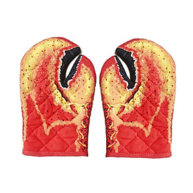 House Lobster Claw Oven Mitts  Cotton Lining  Claw Gloves