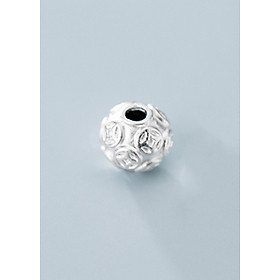 Charm bạc đồng tiền tròn xỏ ngang - Ngọc Quý Gemstones