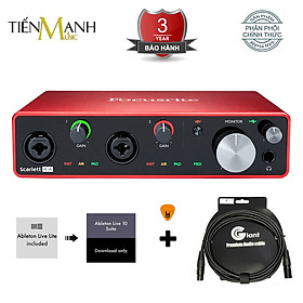 Focusrite Scarlett 4i4 Gen 3 Sound Card Âm Thanh Hàng Chính Hãng – Focus USB Audio Interface SoundCard (3rd – Gen3) – Kèm Móng Gẩy DreamMaker