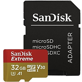 Mua Thẻ nhớ MicroSD SanDisk Extreme - 32gb ( Kèm Adapter nguyên Box) - Hãng chính hãng