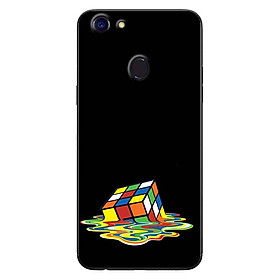 Ốp Lưng in cho Oppo F5 - F5 Youth Mẫu Rubik Màu Nước - Hàng Chính Hãng