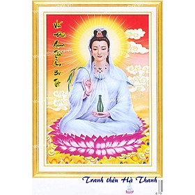 Mua Tranh Thêu Chữ Thập Quan Âm 3D x8140