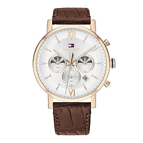 Đồng Hồ Tommy Hilfiger Nam Dây Da Pin-Quartz 1710394 - Mặt Trắng (44mm)