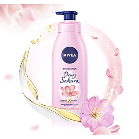 Sữa dưỡng thể dưỡng trắng da Nivea Dewy Sakura 350ml