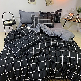 Bộ Chăn Ga Giường Full Set Cotton Korea Bedding ADU79 Đủ Kích Thước Trải Nệm 4 Món CỎ VỎ CHĂN - KO VỎ ÔM Mềm Mại Mịn Màng