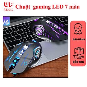 Mua Chuột gaming cực bền thiết kế độc lạ có LED 7 MÀU