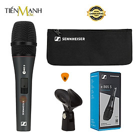Micro Cầm Tay Sennheiser E865S Có Công Tắc - Mic E865 Dynamic Vocal Microphone E 865-S Hàng Chính Hãng - Kèm Móng Gẩy DreamMaker