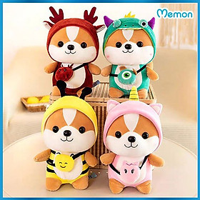 Gấu bông chó Shiba cosplay 25cm cao cấp - Hàng...