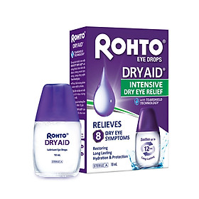 Nước nhỏ mắt dưỡng ẩm ẩm, giảm khô mắt chuyên sâu Rohto Dry Aid 10ml