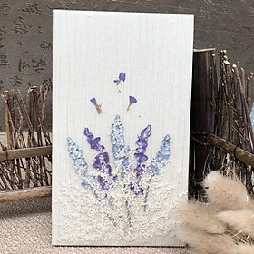 Sổ tay bìa ép hoa khô handmade - Mẫu 2